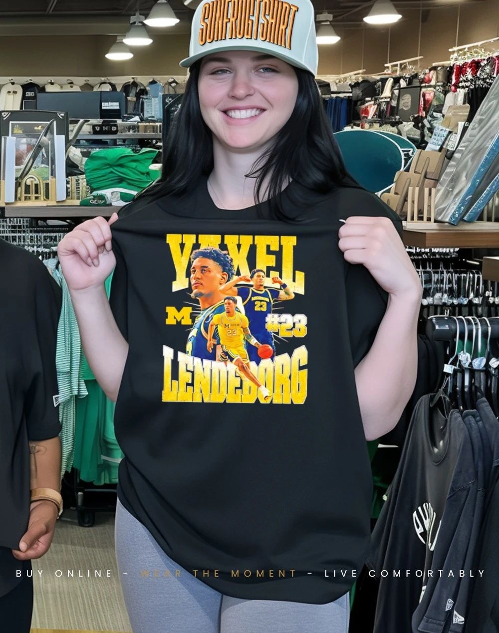 Yaxel Lendeborg 23 Michigan Wolverines men’s basketball Champions shirt