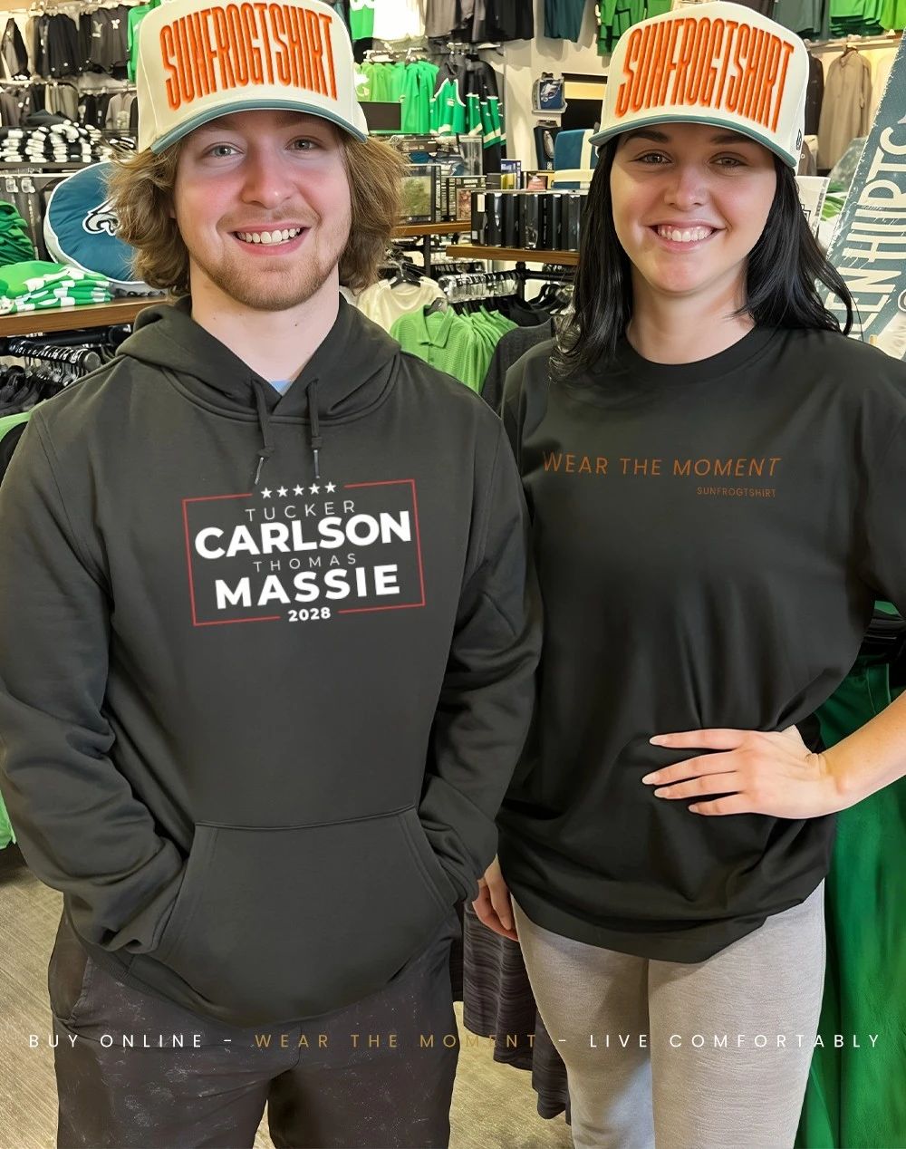 Tucker Carlson Thomas Massie 2028 shirt
