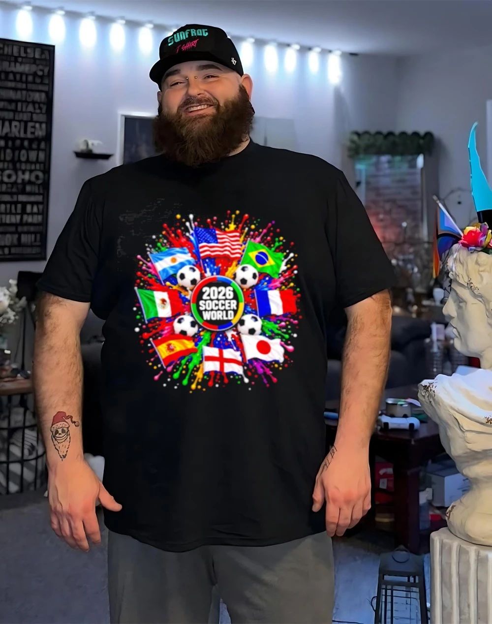 2026 Soccer World USA Flag Burst Fan shirt