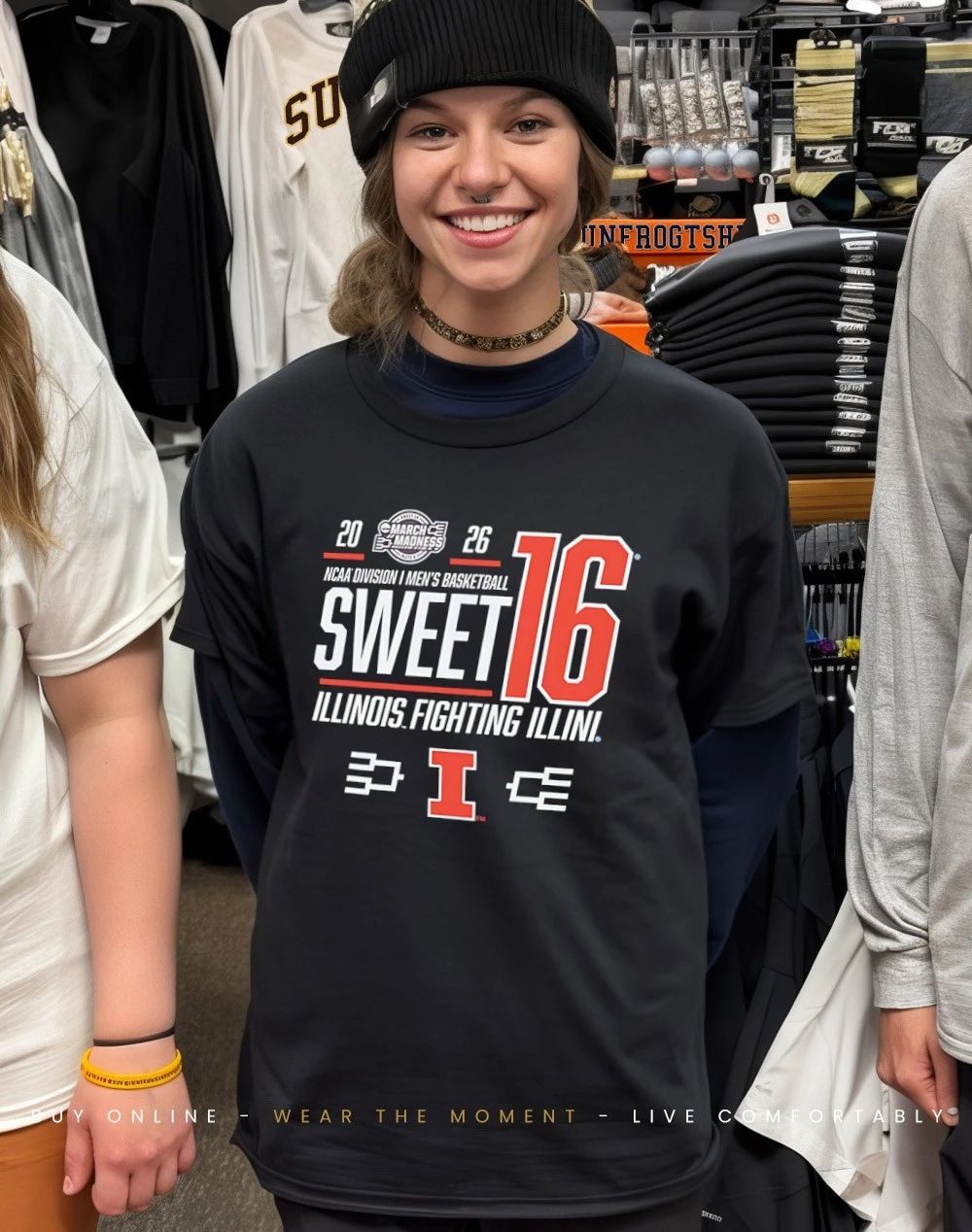 Illinois Fighting Illini 2026 NCAA March Madness Sweet 16 Bound shirt