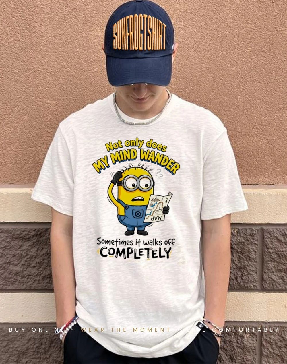 Minion not only does my mind wander not only does my mind wander shirt