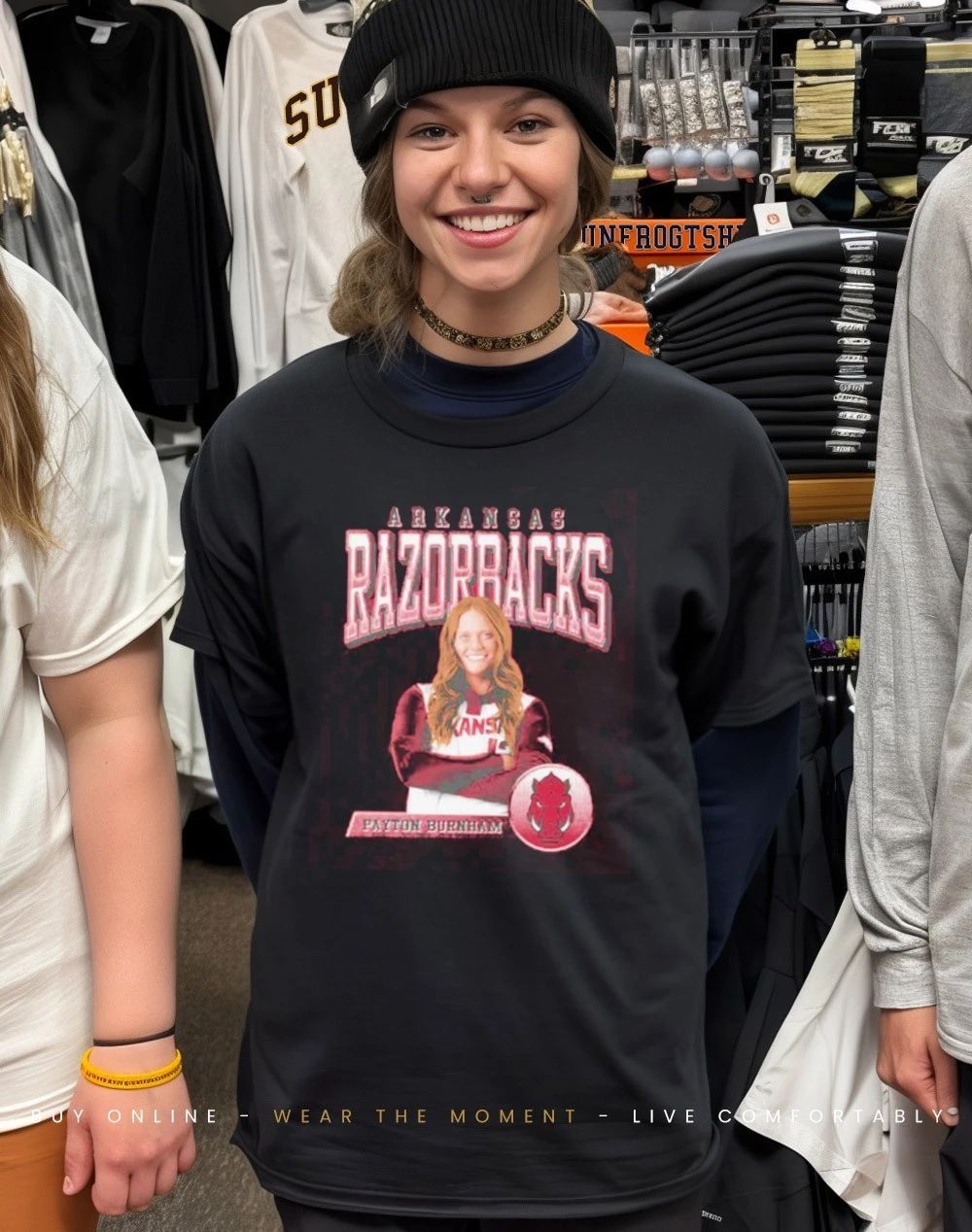 Payton Burnham Arkansas Razorbacks Retro 90s shirt