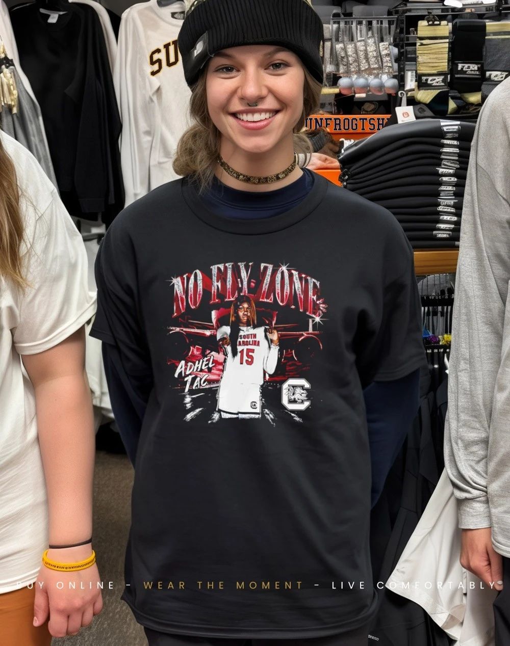 Adhel Tac South Carolina Gamecocks No Fly Zone shirt