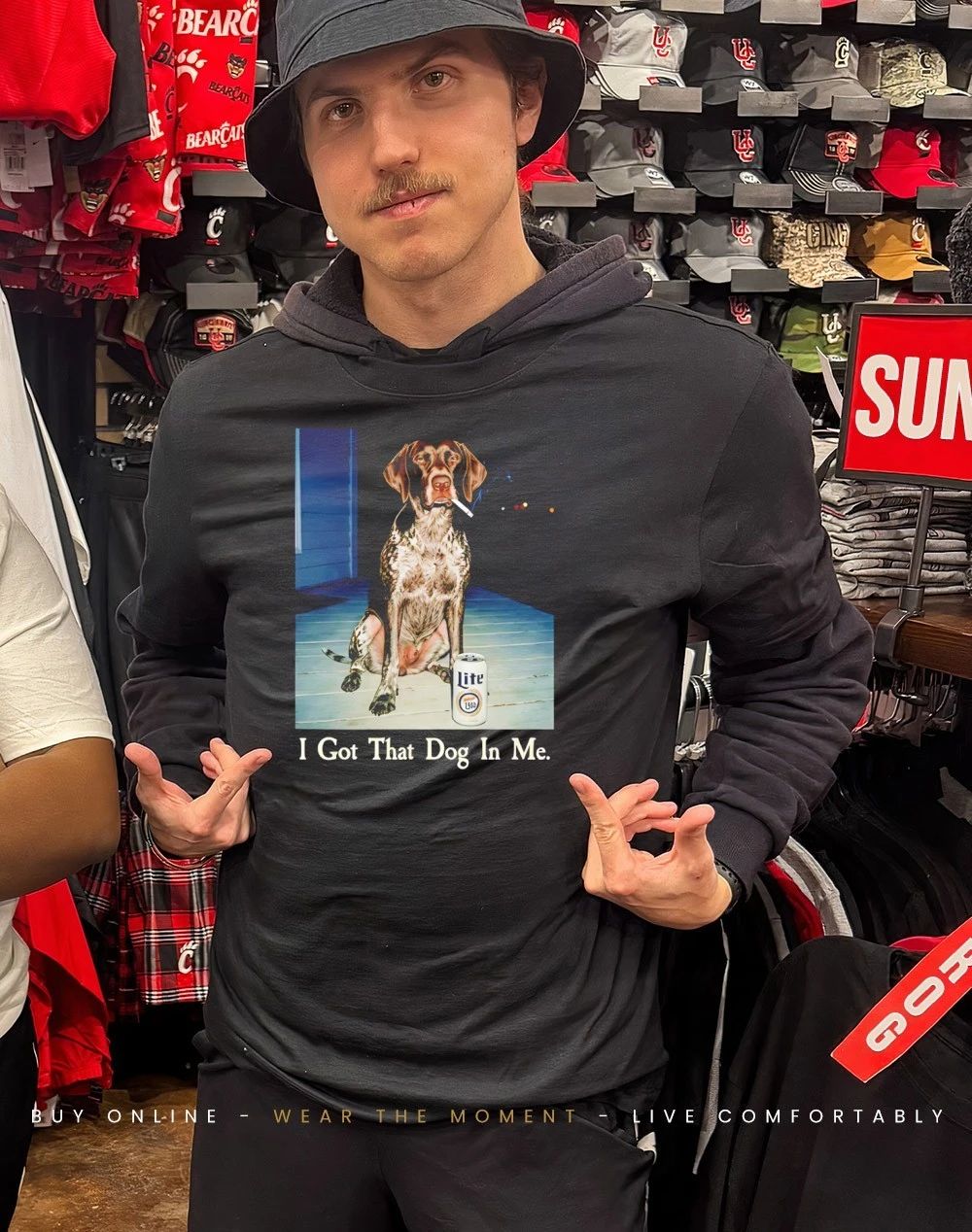I Got That Dog In Me Funny GSP Meme Smoking Dog shirt