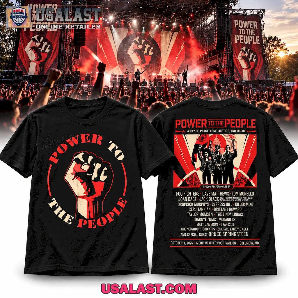 Tom Morello Power to the People 2026 Music Festival T-Shirt
