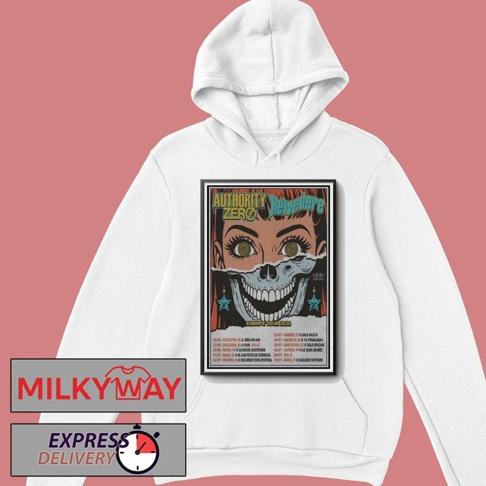 LIMITED 2026 Europe Belvedere x Authority Zero Poster Show shirt