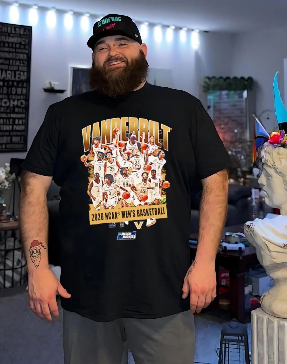 Vanderbilt Men’s Basketball NCAA March Madness 2026 Team Collage shirt