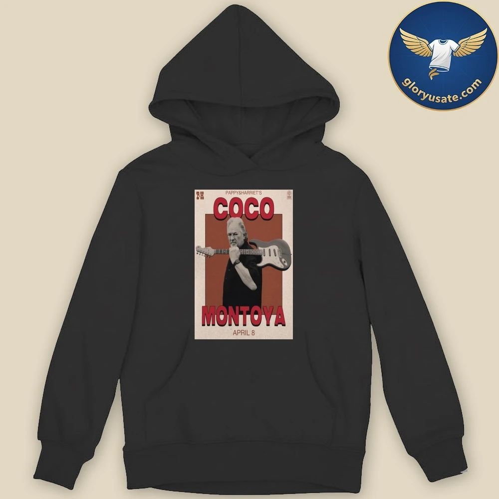 Coco Montoya Pappy & Harriet’s April 8 2026 Concert Poster Shirt