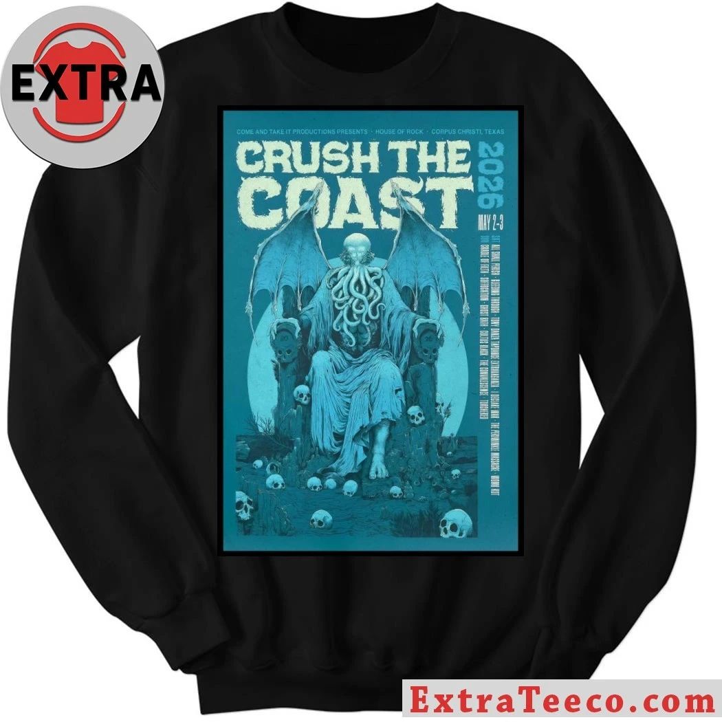Crush the Coast May 2-3 2026 House Of Rock, Corpus Christi TX Poster Shirt