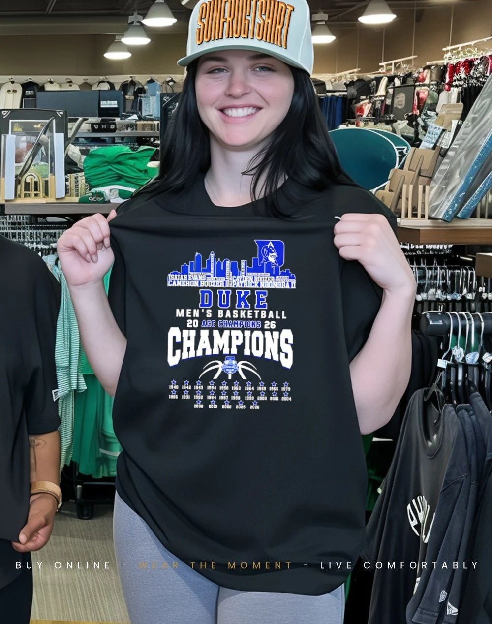 Duke Men’s Basketball 2026 ACC Champions 25 Time city skyline shirt