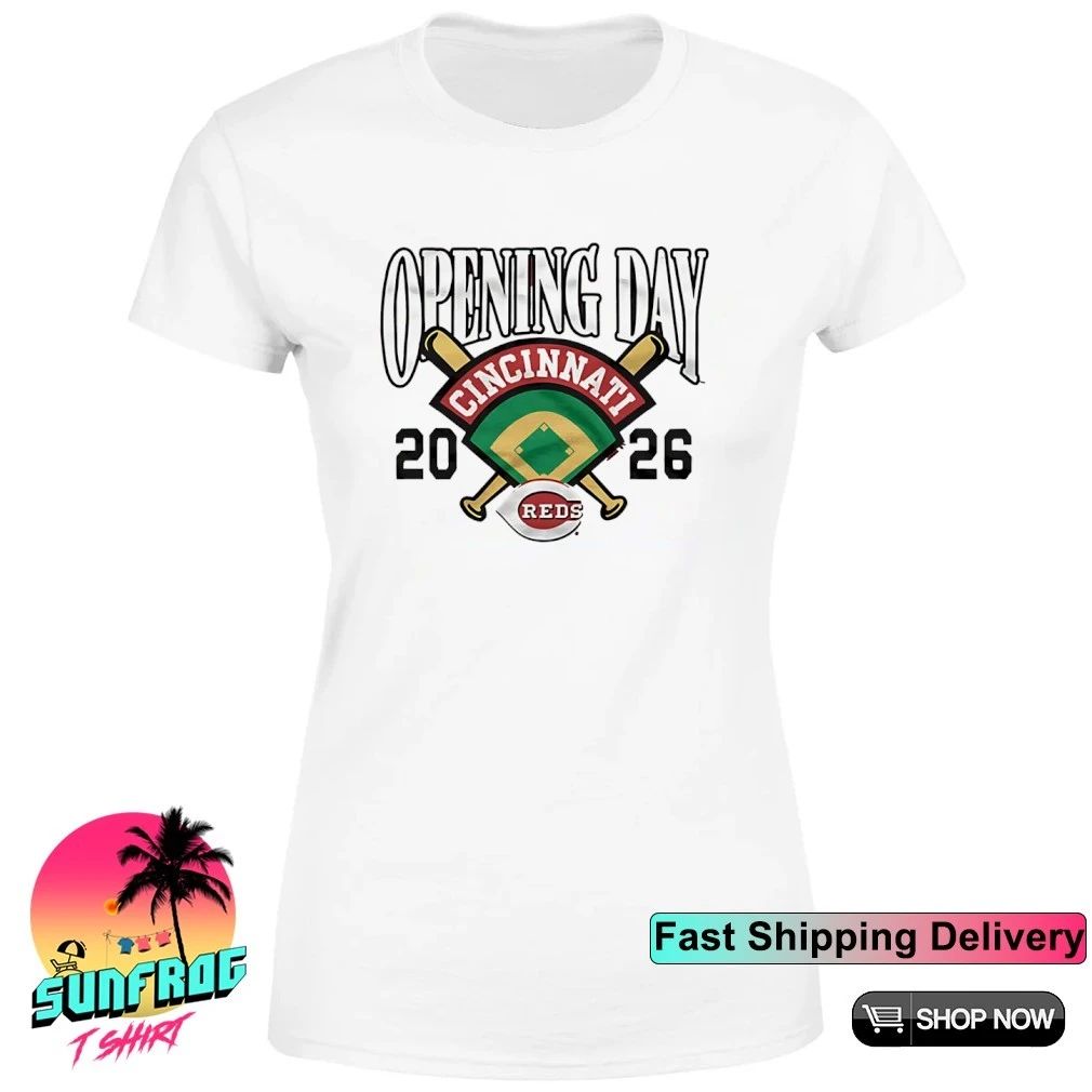 Cincinnati Reds Opening Day 2026 MLB logo shirt