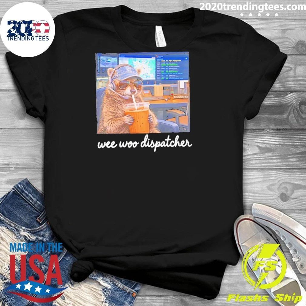 Wee Woo Dispatcher Raccoon 911 Operator Shirt