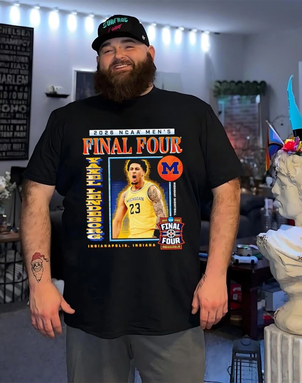 Yaxel Lendeborg Michigan Men’s Basketball March Madness 2026 Final Four graphic shirt