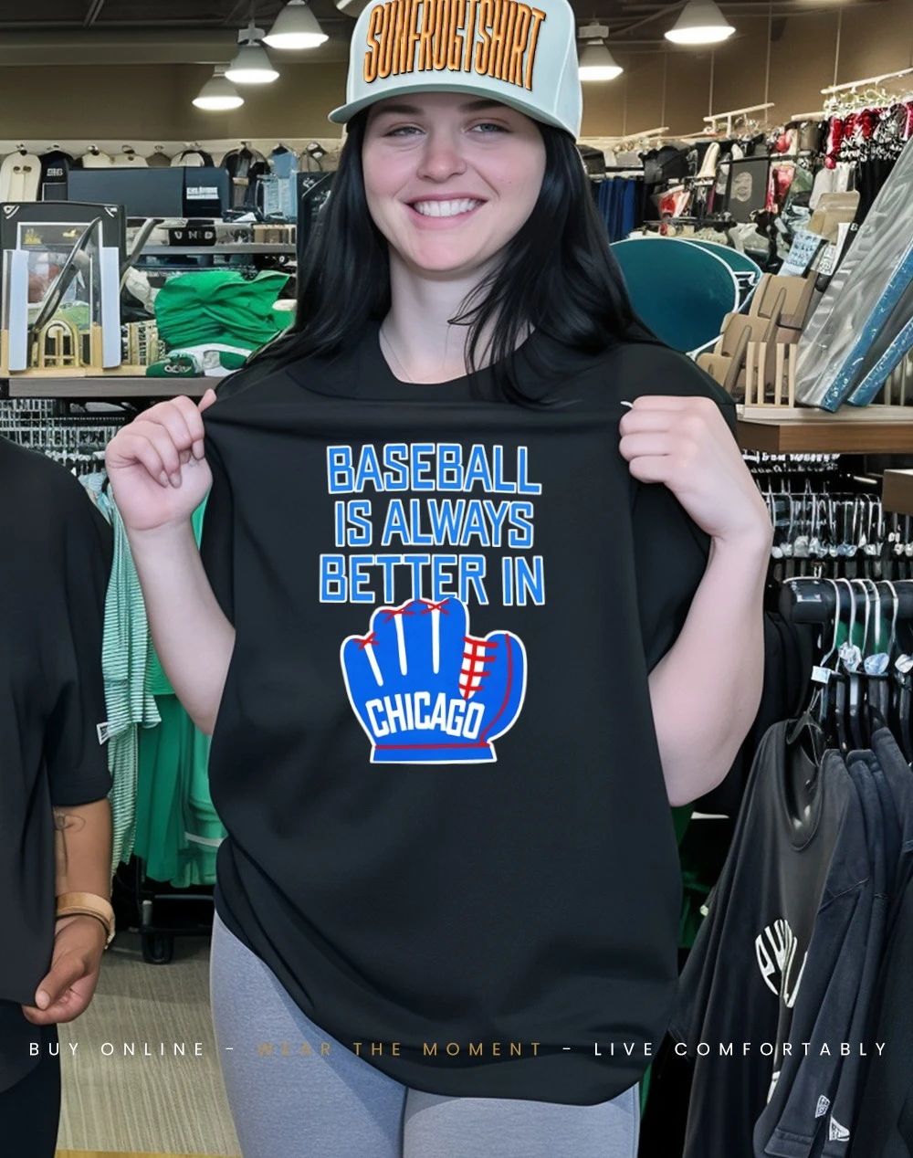 Baseball is always better in Chicago Cubs shirt