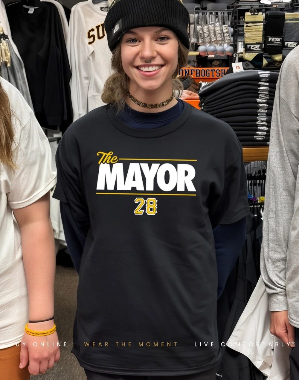 Jake Mangum the Mayor Pittsburgh Pirates shirt