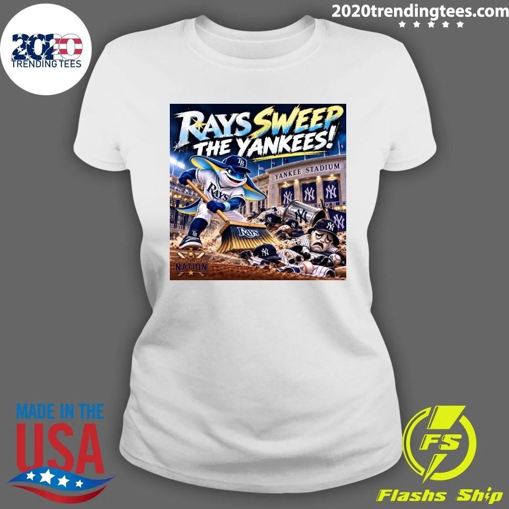 Rays Sweep The Yankees Yankee Stadium Houston Astros Nation T-shirt