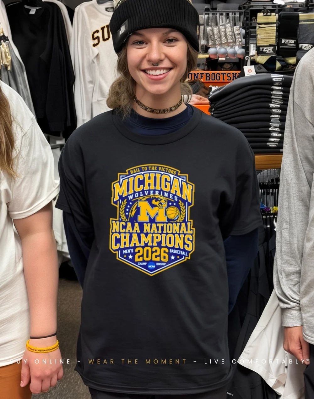 Michigan Wolverines Men’s Basketball National Champions 2026 Hail to the victors logo shirt