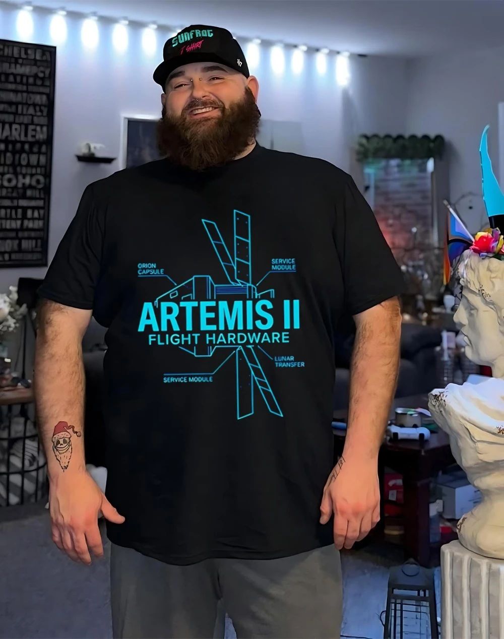 Artemis II Fight Hardware graphic shirt