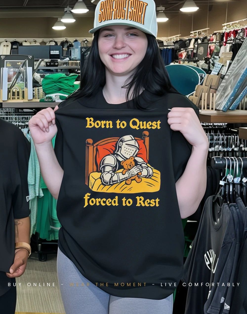 Knight born to quest forced to rest shirt