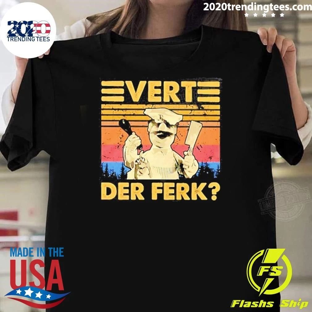 Evert Der Ferk The Muppets Swedish Chef Shirt