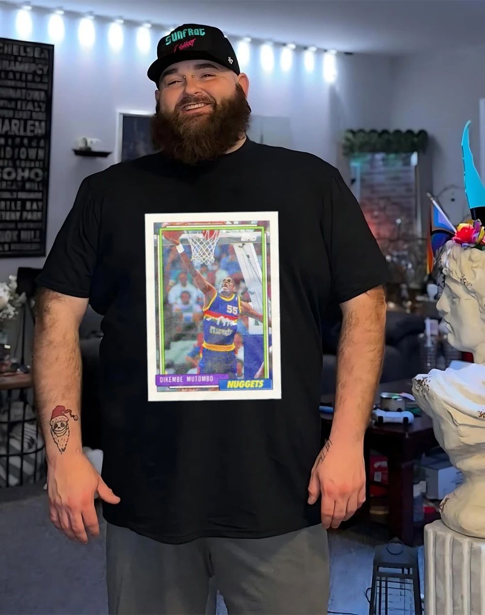 Dikembe Mutombo Nuggets 1992 Topps Basketball Legendary Card shirt
