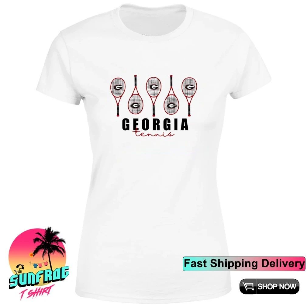 Georgia Tennis logo graphic shirt