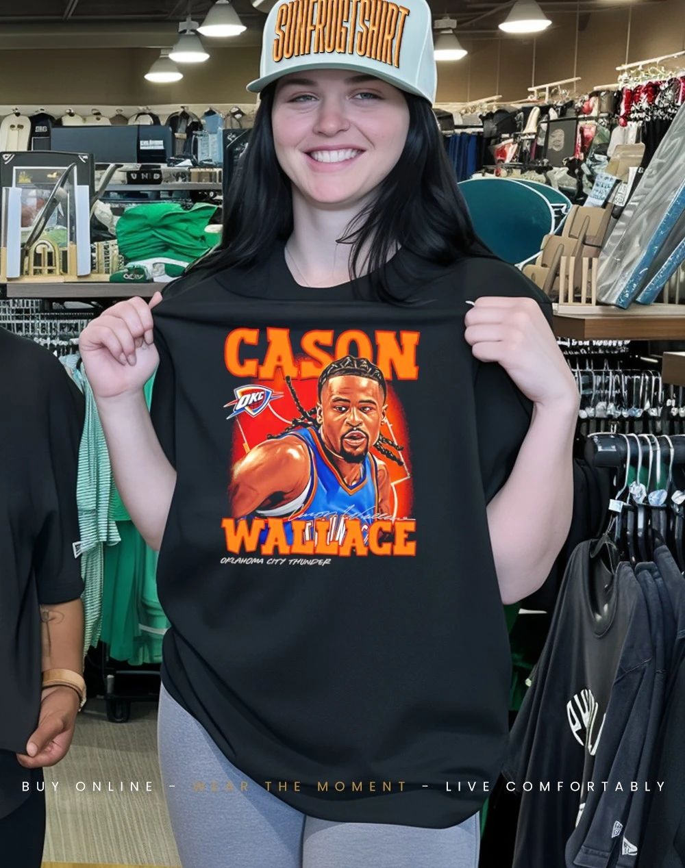 Cason Wallace Oklahoma City Thunder Airbrush shirt