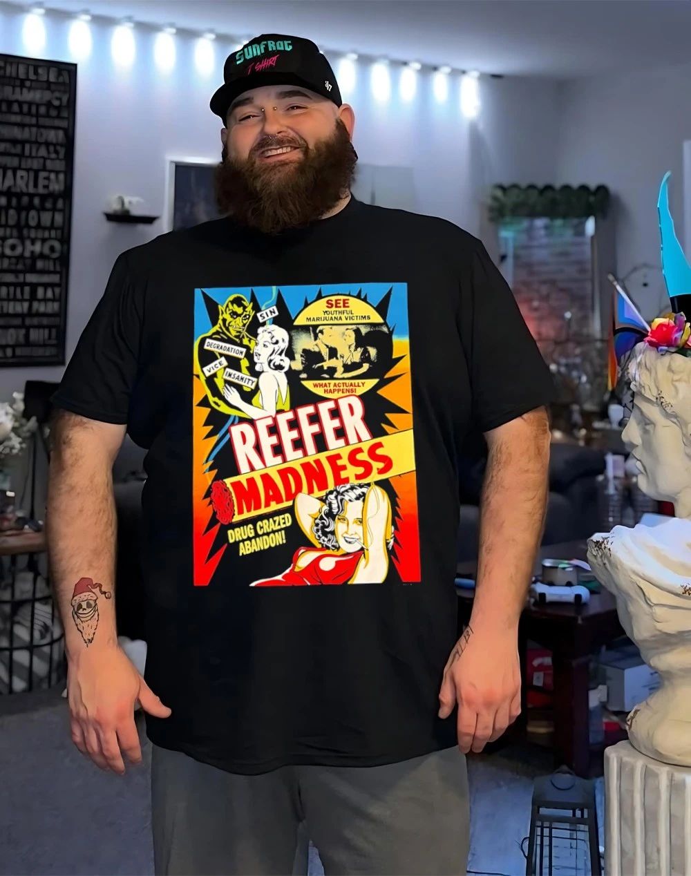 Reefer Madness drug crazed abandon see youthful marijuana victims shirt
