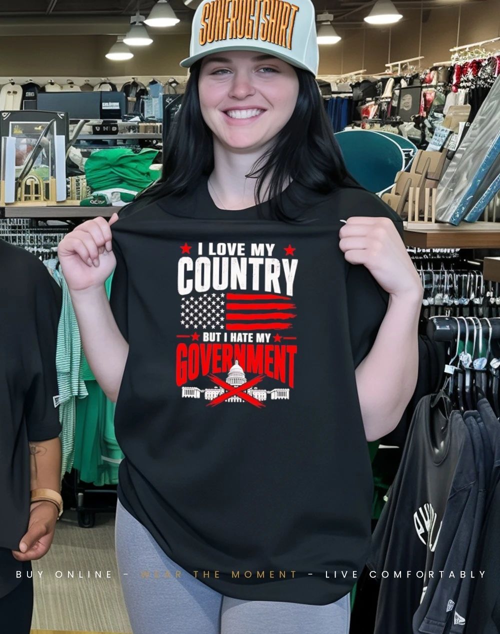I Love My Country But I Hate My Government shirt