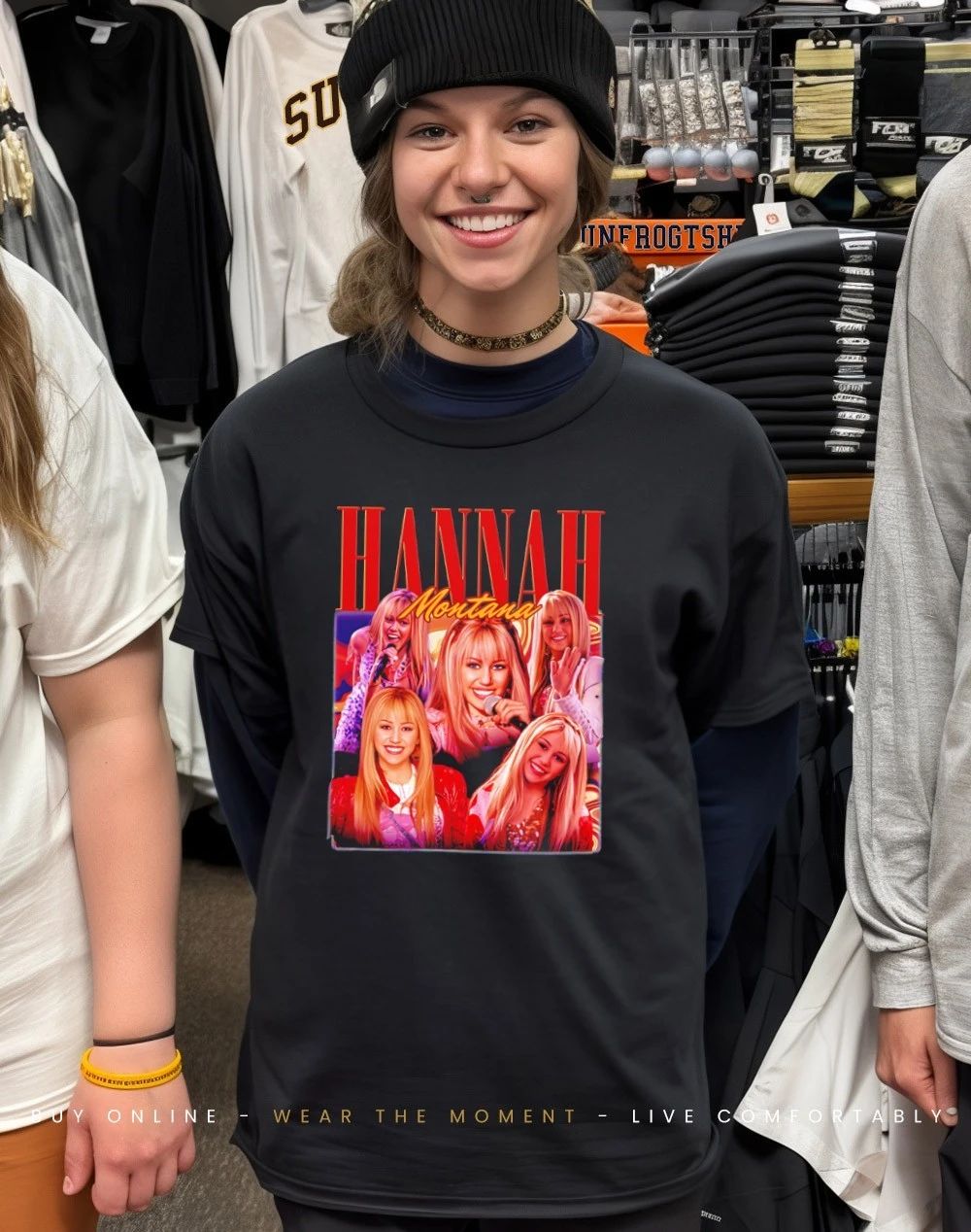 Hannah Montana picture collage shirt
