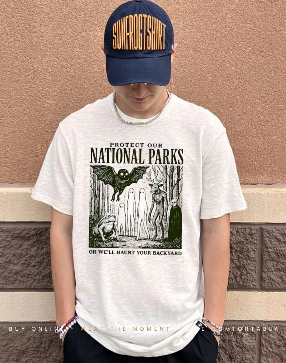 Mothman Protect our National Parks or we’ll haunt your backyard shirt