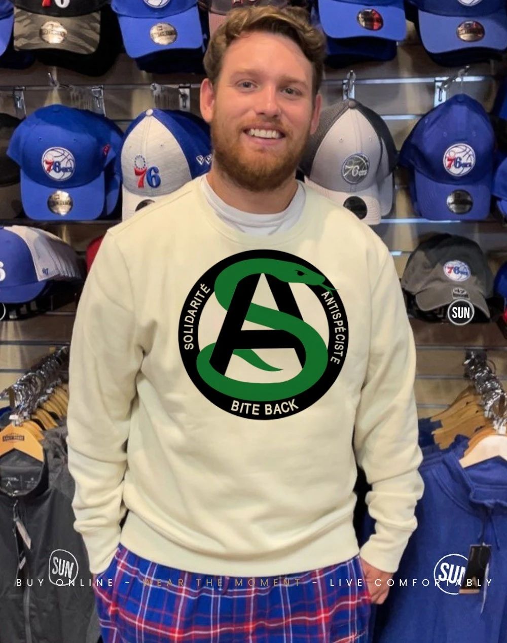 Solidarité antispéciste bite back logo shirt