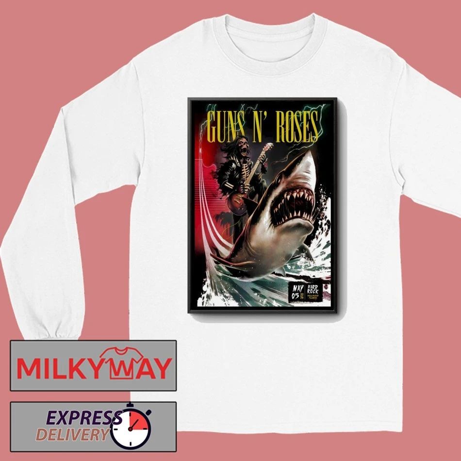Guns N’ Roses May 5 2026, Hollywood FL Poster shirt