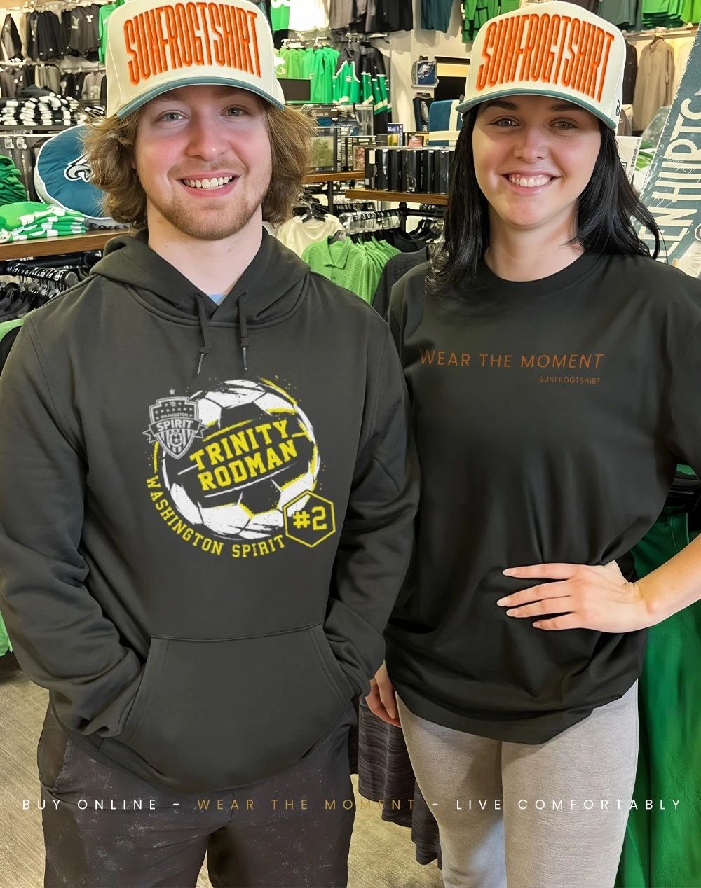 Trinity Rodman Washington Spirit Soccer Ball shirt