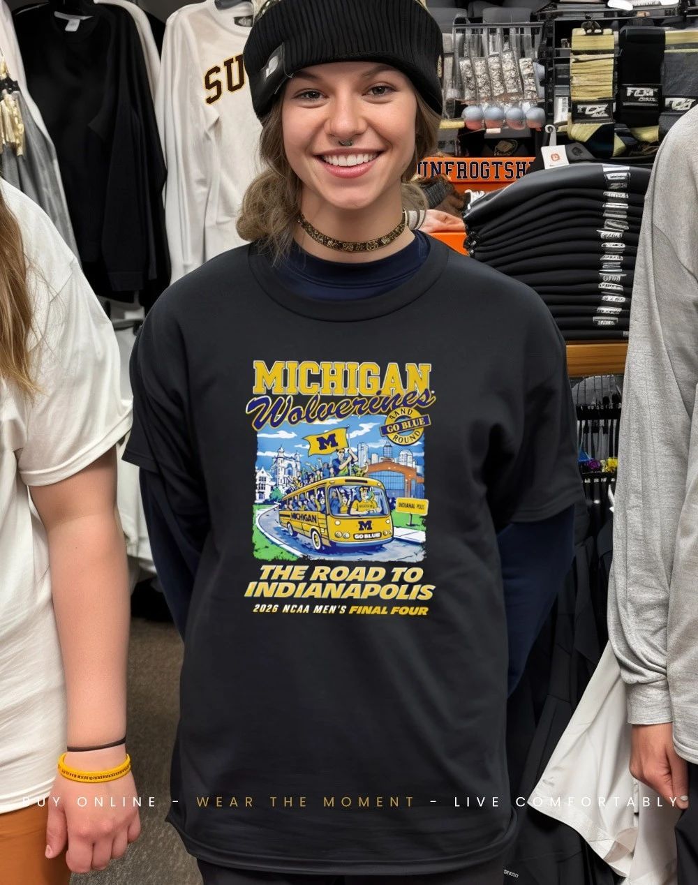 Michigan Wolverines 2026 Men’s Basketball Final Four Bound Bus vintage shirt