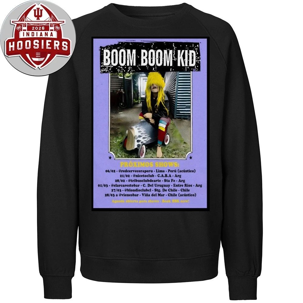 Boom Boom Kid Proximos Shows 2026 Poster Shirt