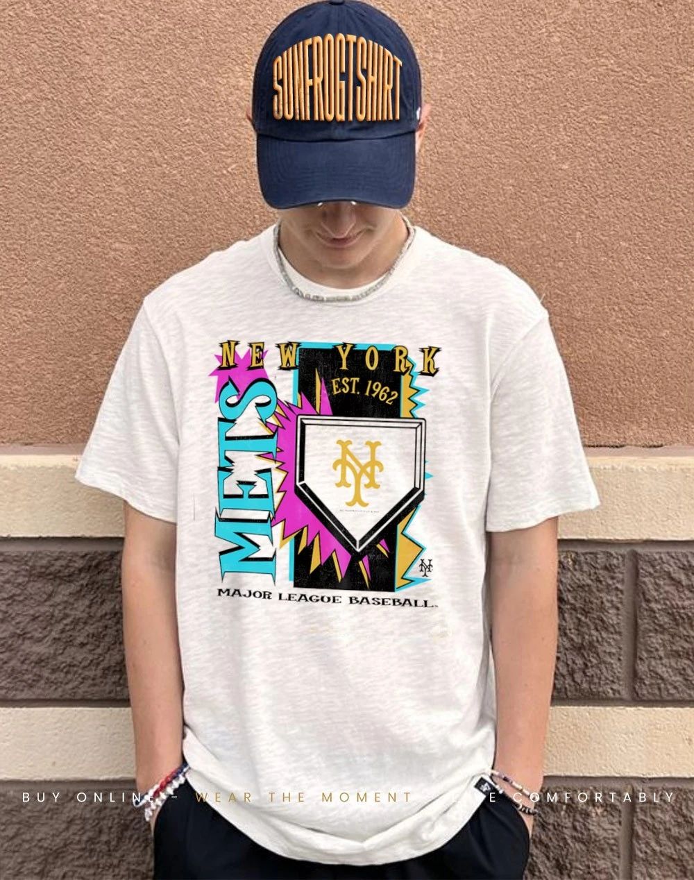 New York Mets MLB Cooperstown Neon Field Shock shirt