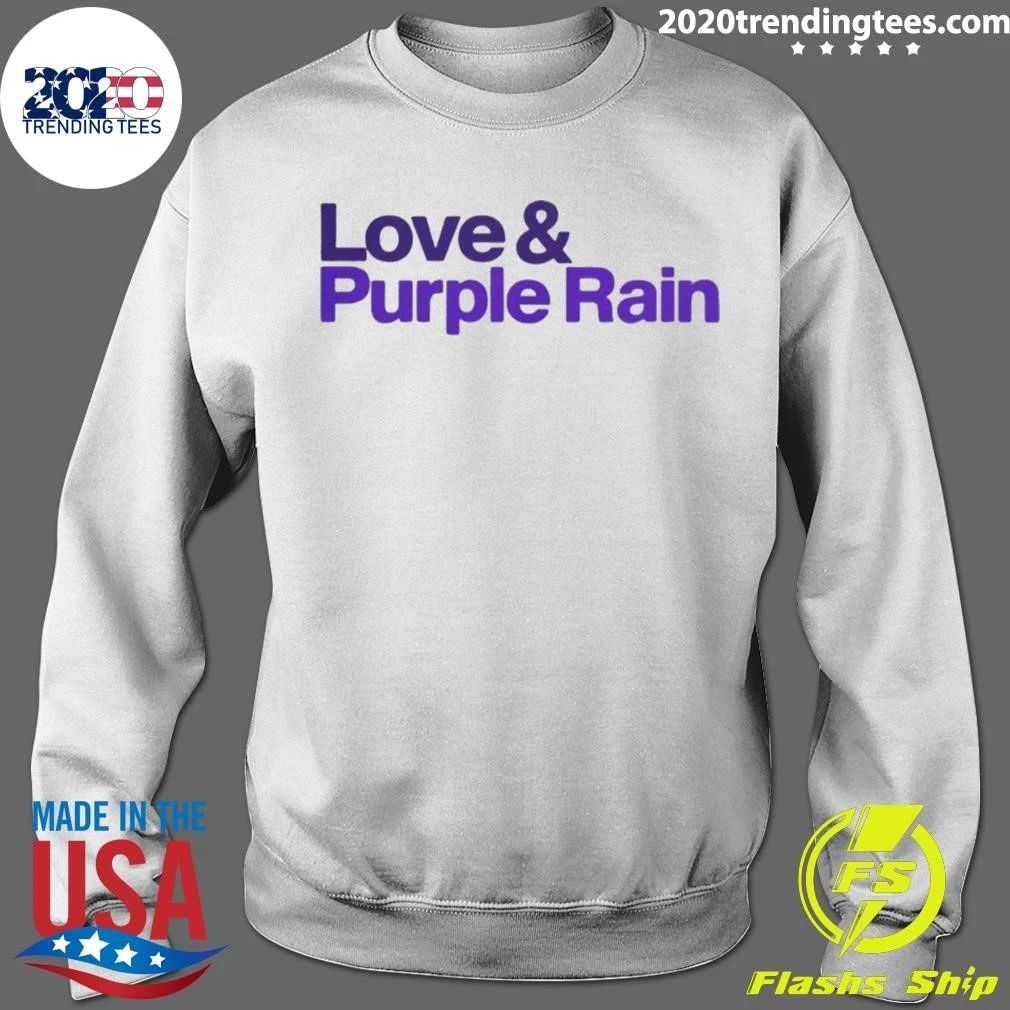 Minnesota Vikings Peace Love Purple Rain Shirt