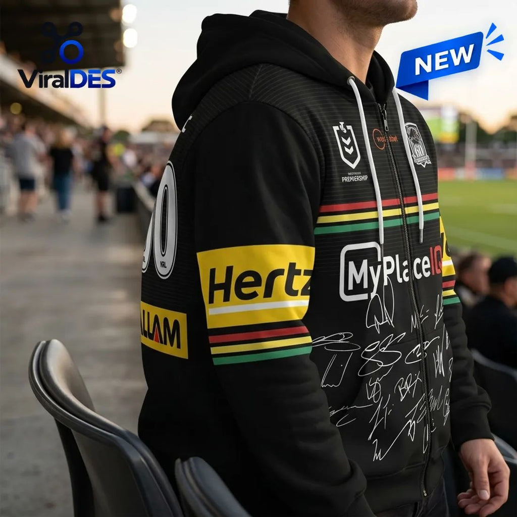 Penrith Panthers 2026 Black Signed Hoodie