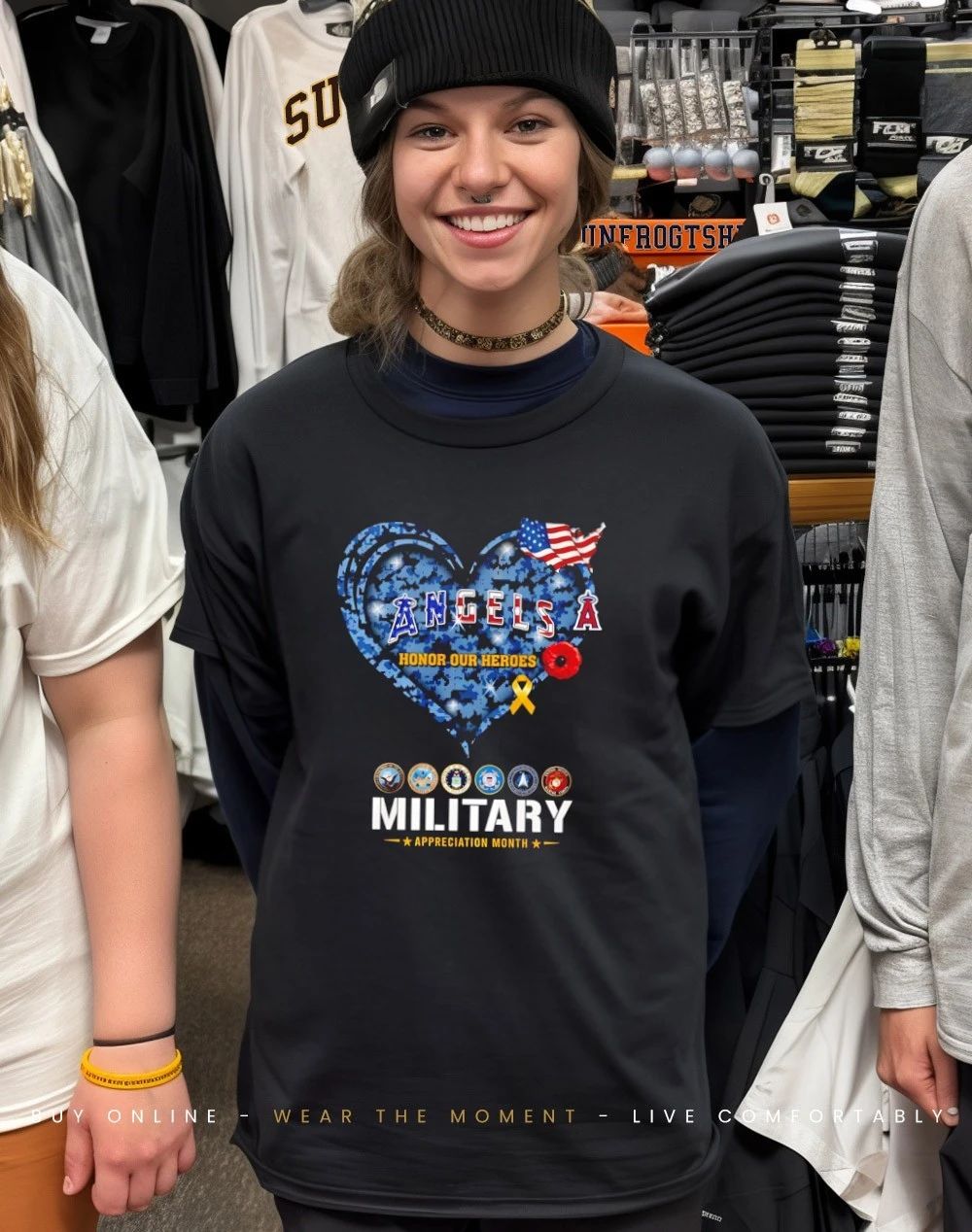 Los Angeles Angels Honor Our Heroes Military Appreciation Month shirt