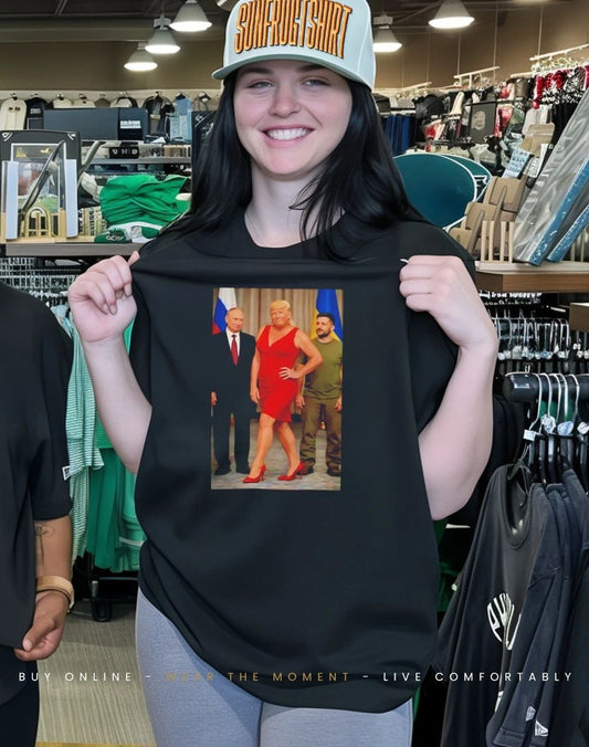Trump Lady Girl and Putin Zelensky Meme shirt