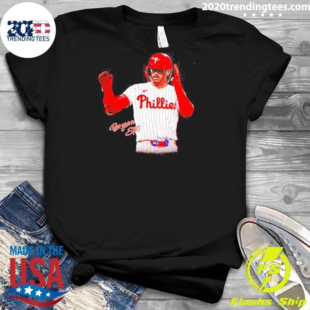 Bryson Stott Philadelphia Phillies Baseball Player Signature Shirt