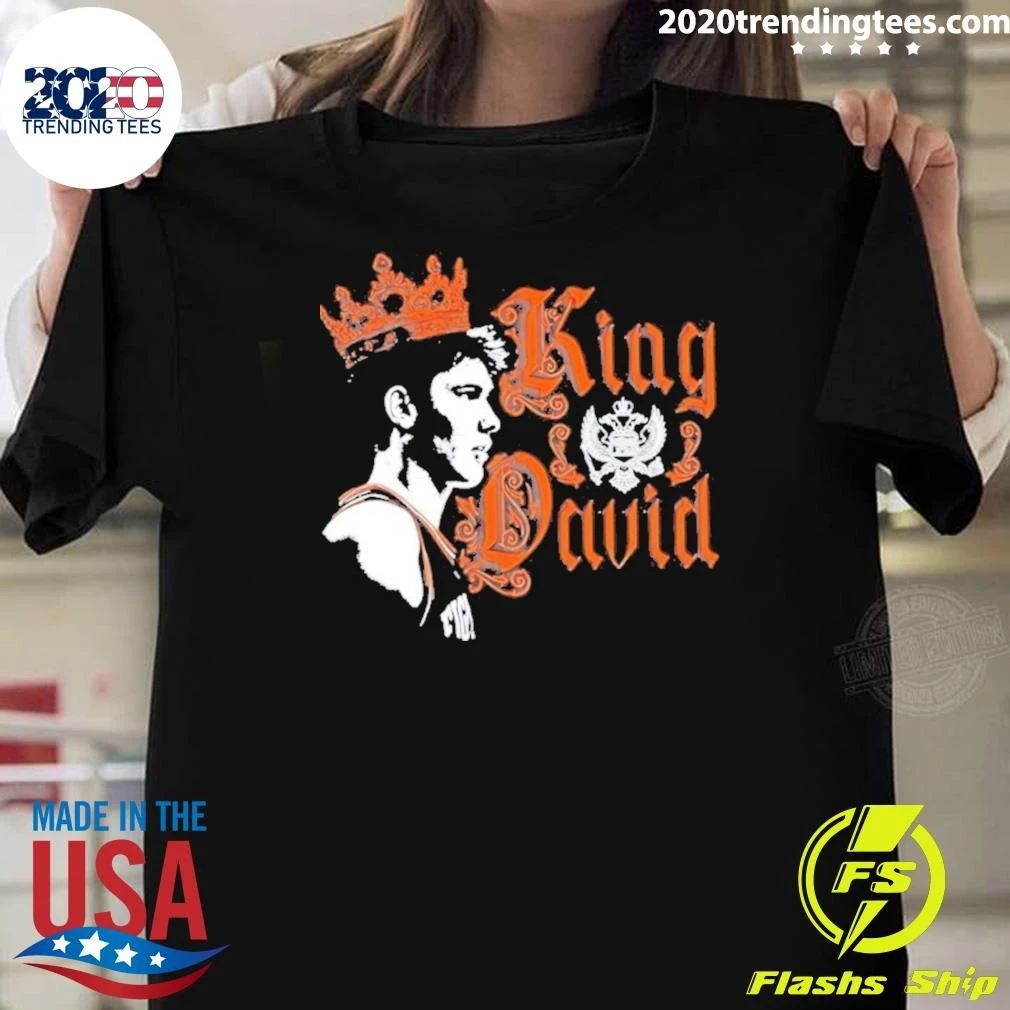 David Mirkovic Illinois Fighting Illini Men’s Basketball King David Shirt