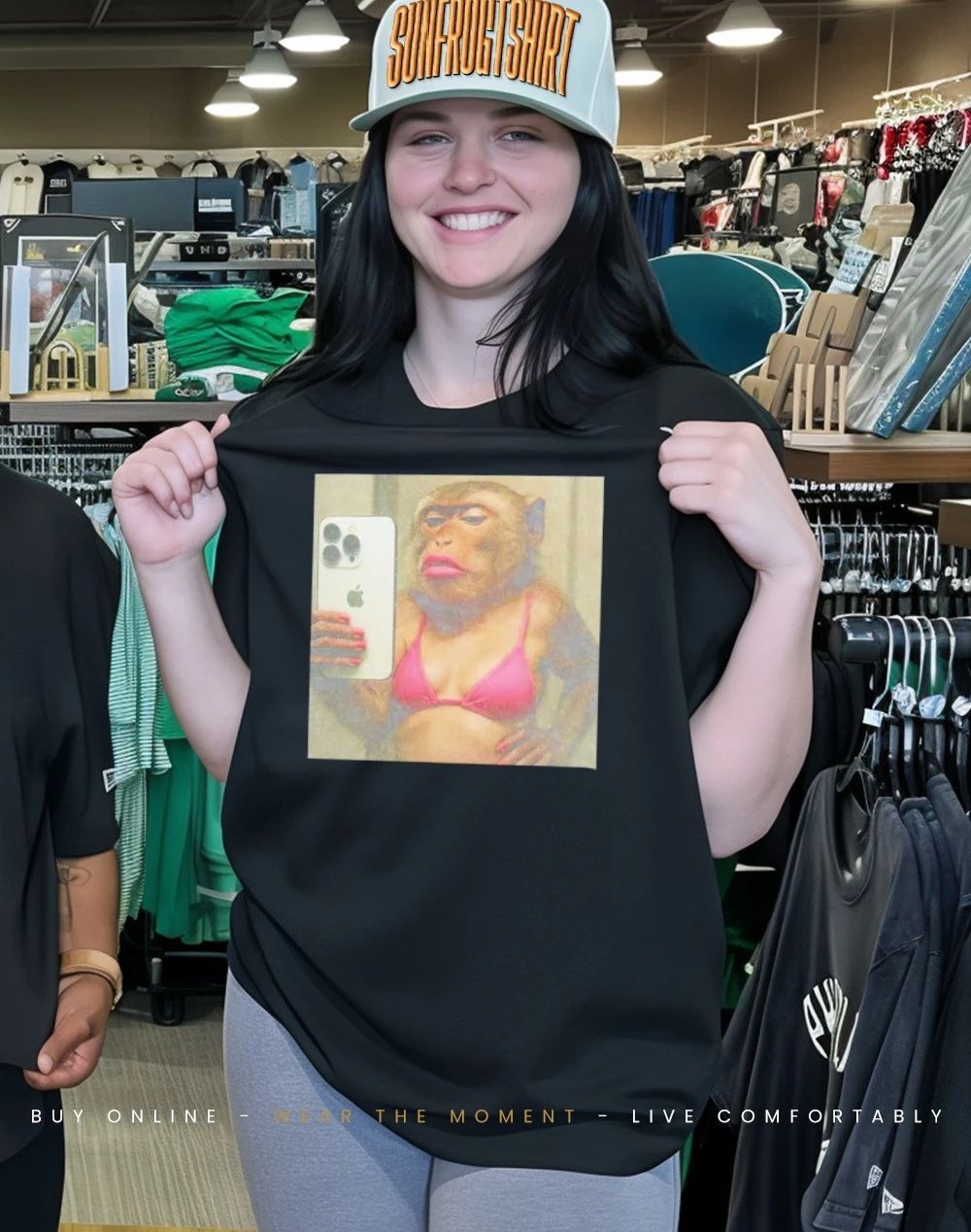 Wacky Monkey lady funny shirt