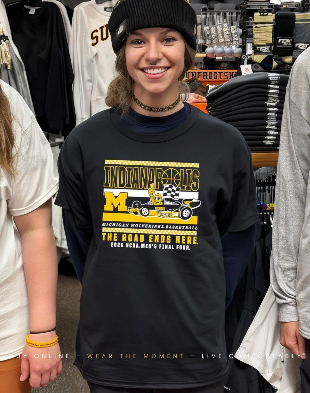 Michigan Wolverines 2026 NCAA Final Four Bound On The Road Again shirt