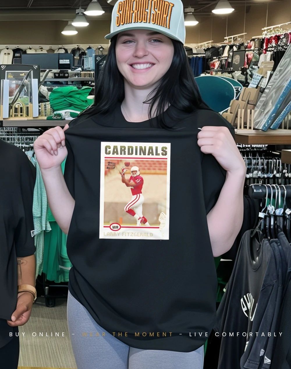 Larry Fitzgerald Cardinals 2004 Topps Football 1000 receptions shirt