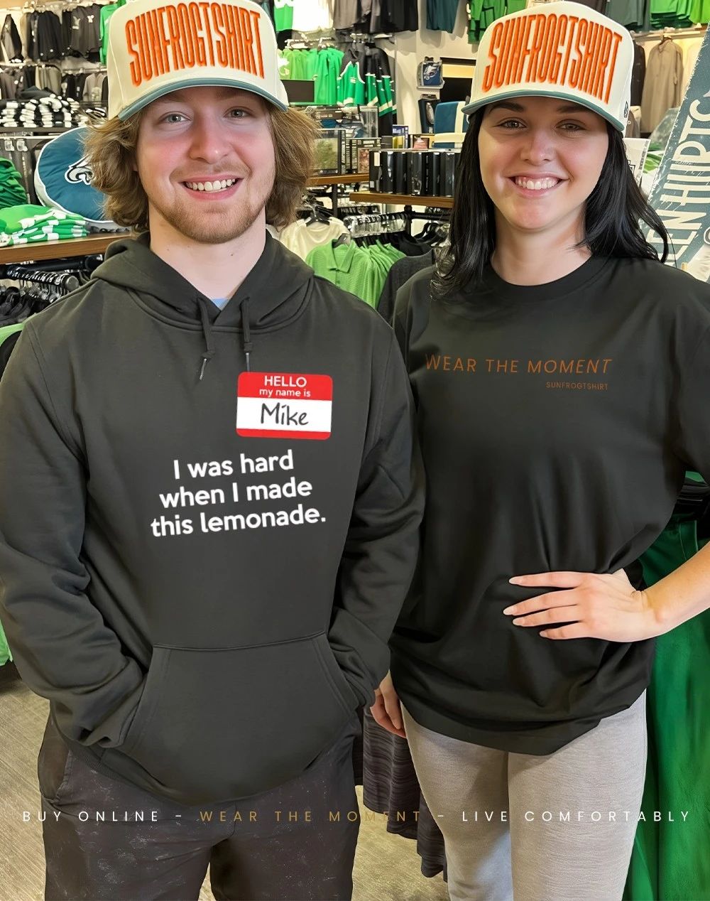 Hello my name is Mike I was hard when I made this lemonade shirt