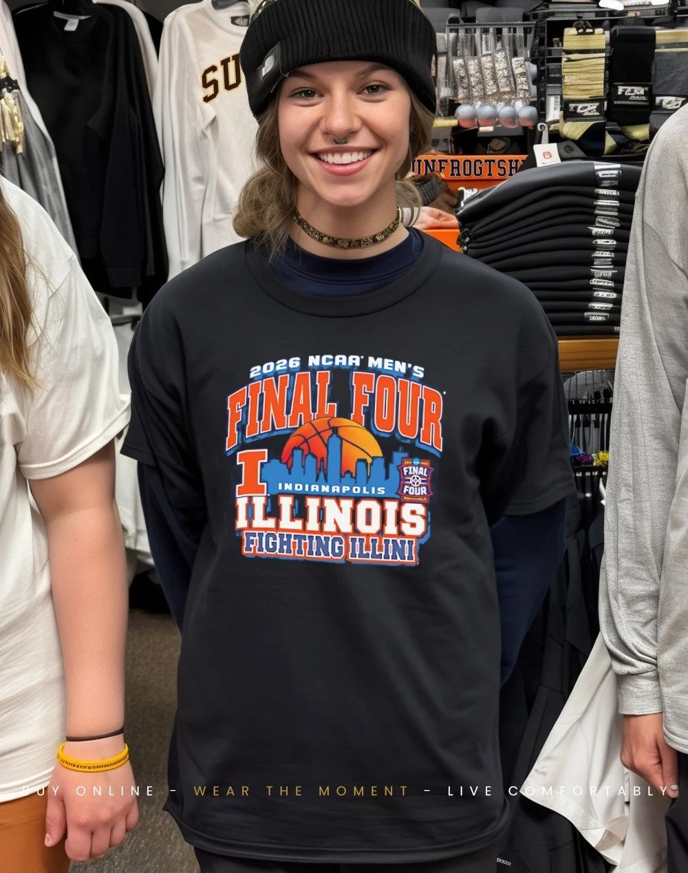 llinois Fighting Illini 2026 NCAA Final Four Bound city skyline shirt