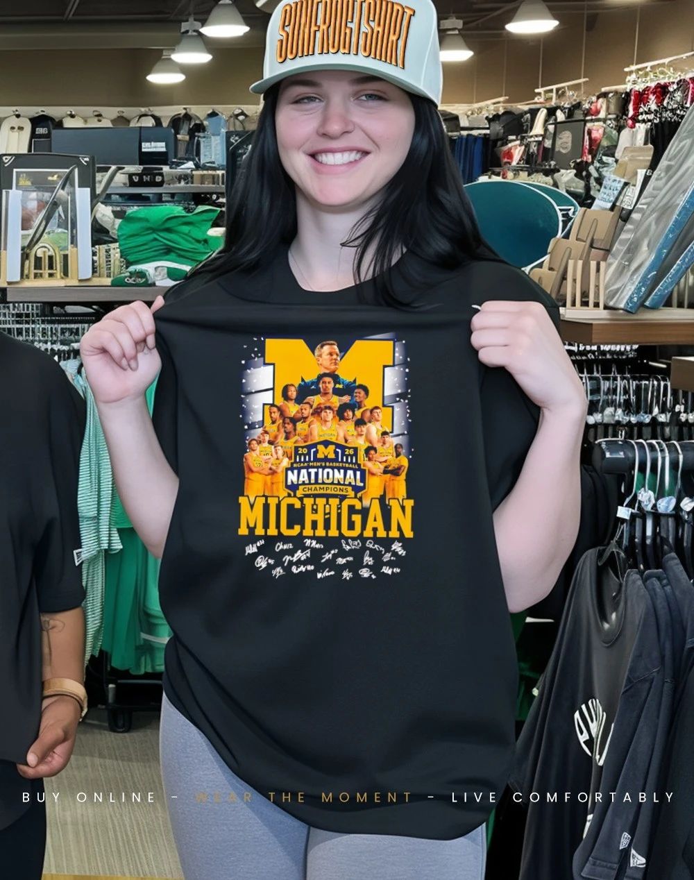 Michigan Wolverines 2026 Men’s Basketball National Champions all team signatures shirt