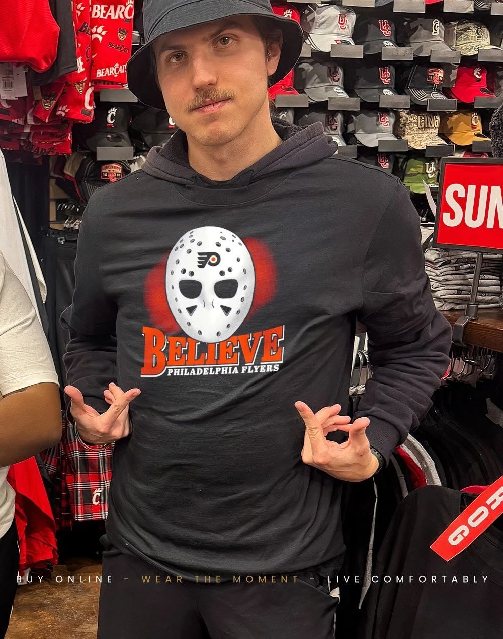 Philadelphia Flyers 2026 Believe Mask graphic shirt